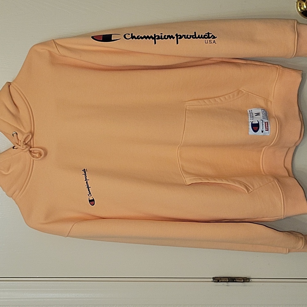 Supreme Champion Peach Hooded Sweatshirt